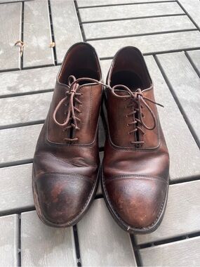 Allen Edmonds Leather Cap-Toe Oxford Dress Shoes size 9